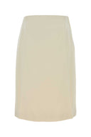 Jil Sander Ivory Crepe Skirt
