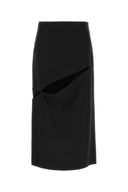 Jil Sander Schwarzer Rock aus Wollmischung