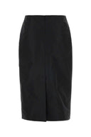Jil Sander Black Faille Skirt