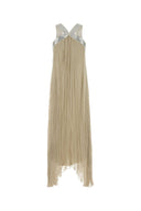Alberta Ferretti Beige Silk Long Dress