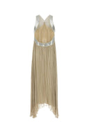 Alberta Ferretti Beige Silk Long Dress