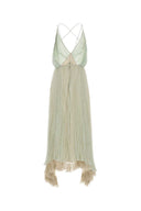 Alberta Ferretti Pastel Green Chiffon Dress