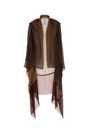Alberta Ferretti Multicolor Chiffon Cardigan