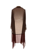Alberta Ferretti Multicolor Chiffon Cardigan