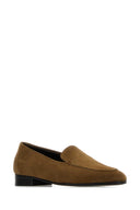 The Row Brown Suede Adam Loafers