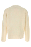 The Row Ivory Silk Laing Sweater