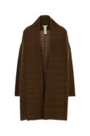 The Row Chocolate Cashmere Blend Novaan Cardigan