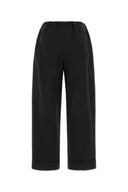 The Row Black Poplin Wide Leg Delano Pant