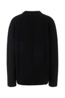 The Row Black Wool Blend Sibem Sweater