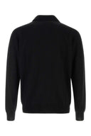 The Row Black Cashmere Selio Polo Shirt
