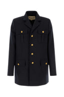 Valentino Garavani Navy Blue Wool Blazer