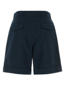 Valentino Garavani Navy Blue Cotton Bermuda Shorts