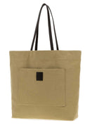 The Row Khaki Canvas Tori Shopping Bag