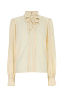 Valentino Garavani Cream Silk Blouse