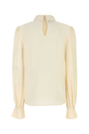 Valentino Garavani Cream Silk Blouse