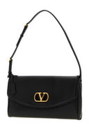Valentino Garavani Black Nappa Leather De Vain Shoulder Bag