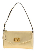 Valentino Garavani Gold Nappa Leather De Vain Shoulder Bag