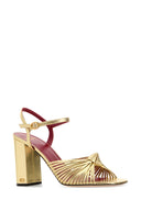 Valentino Garavani Gold Leather Annet Sandals