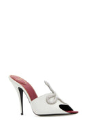 Valentino Garavani White Leather Cåur Vipã¨Re Mules