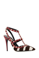 Valentino Garavani Printed Calf Hair Rockstud Pumps