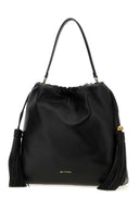 Etro Black Leather Medium Kalispera Bucket Bag
