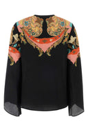 Etro Black Crepe Blouse