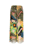 Etro Embroidered Viscose Wide Leg Pant