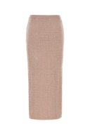Alessandra Rich Pink Boucle Skirt