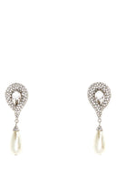 Alessandra Rich Silver Metal Earrings