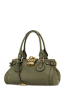 Chloe Army Green Leather Paddington Shoulder Bag