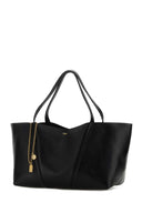 Chloe Black Leather East West Chloã© Spin Shopping Bag