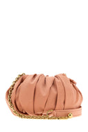 Chloe Peach Canvas Chloã© Plissã© Shoulder Bag