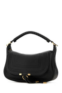 Chloe Black Leather Small Marcie Shoulder Bag