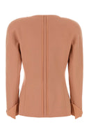 Chloe Antiqued Pink Wool Blazer