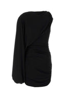 The Andamane Black Jersey Selene Mini Dress
