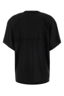 Carven T Shirt Oversize In Seta Nera