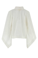Carven White Cotton Cape