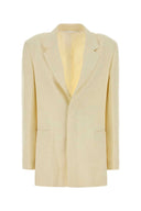 Blazer jaune en mélange de viscose Carven