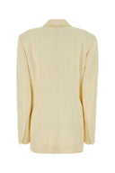 Blazer jaune en mélange de viscose Carven