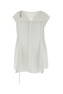 Carven White Poplin Esperanto Top