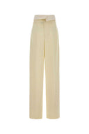 Carven Cream Gabardine Orchidã¨ Pant