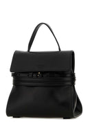 Moschino Black Nappa Leather Small Tie Me Handbag