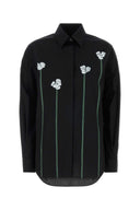 Moschino Black Stretch Poplin Shirt