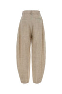Moschino Melange Sand Jersey Wide Leg Pant