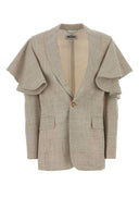 Moschino Melange Sand Jersey Blazer