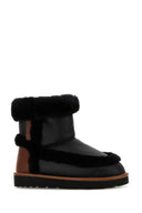 Chloe Black Shearling Dolcie Ankle Boots