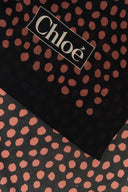 Chloe Printed Silk Chloã© Spotted Foulard