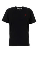 تي شيرت Comme Des Garcons Play من القطن باللون الأسود