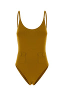 Eres Mustard Stretch Nylon Decouverte Swimsuit