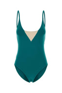 Eres Teal Green Stretch Nylon Entrevue Swimsuit